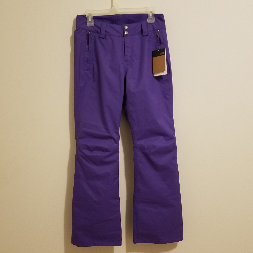 NEW North Face Womens Small Purple Snow Ski Pants Snowboard Snowsuit Suit  NWT S